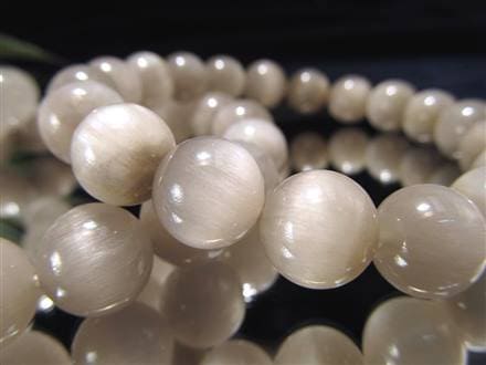 ◇良好品質！繊細白針シルバーホワイトカラー◇キャッツアイ効果◇希少