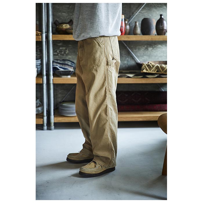 orSlow オアスロウ ダッド フィット ペインターパンツ ブラウン ダック