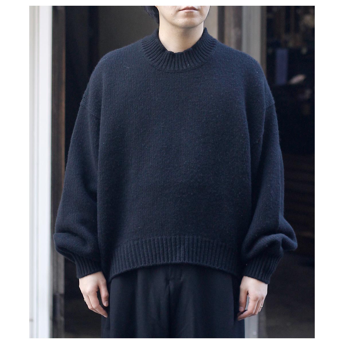 ノノット NONNOTTE ロー カウント ウールヤク ニット ドレーピング