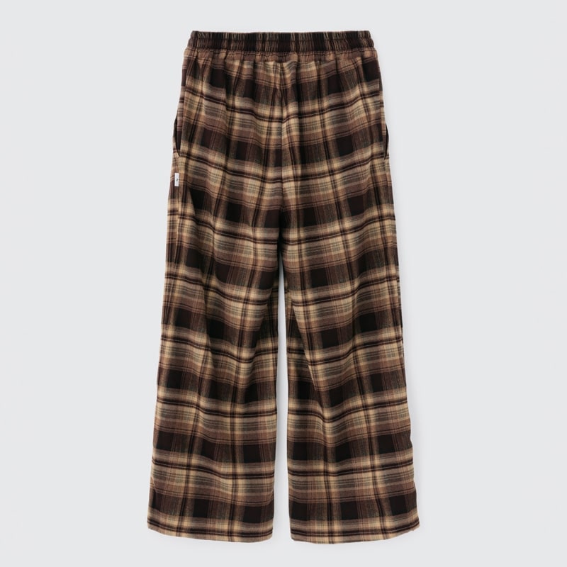 Lazy styles レイジースタイルズ ワイドレッグ チェックパンツ