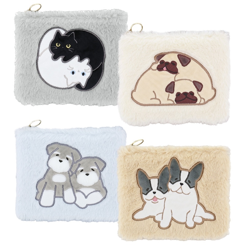 Flowering フラワーリング ポーチ GPO0379(ネコ): 通常| プラザ