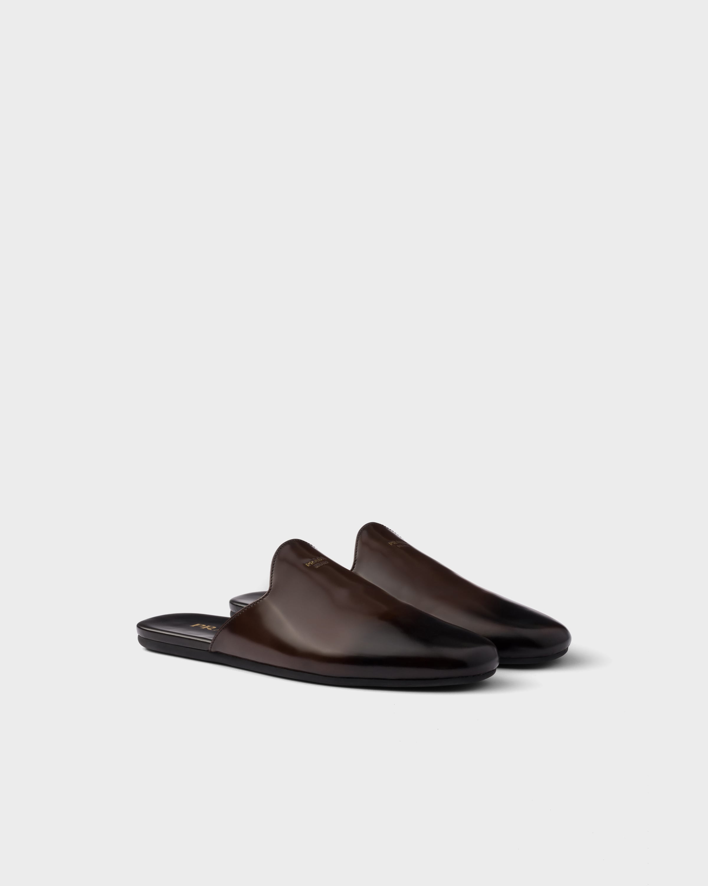 Sienna Brushed Leather Mules | PRADA