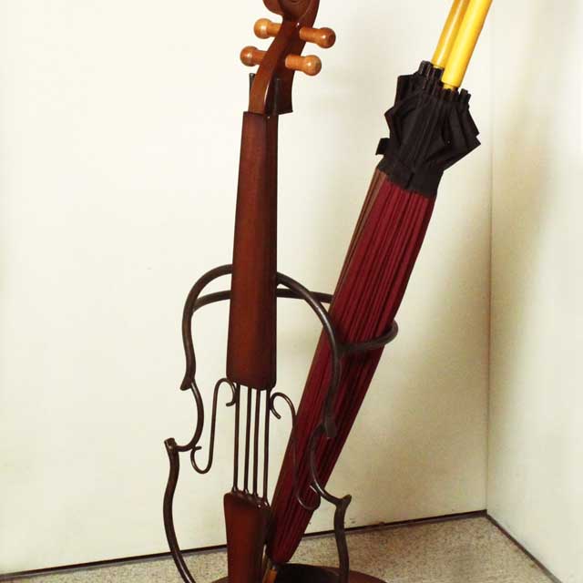 絶版品】ヴァイオリン風 傘立て 【L】 音楽雑貨・アクセサリー専門店