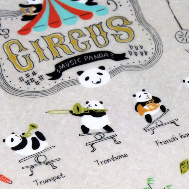 A4 クリアファイル 《 パンダ・オーケストラ 》 103601 音楽雑貨