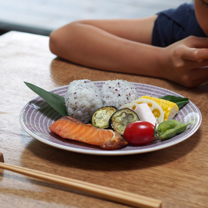 アラビア 24h アベック プレート 20cm パープル / ARABIA 24h Avec