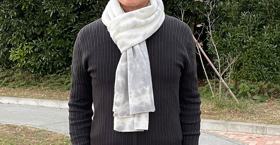 タイダイ染めカシミヤストール - PURE Planning ピュア・プランニング