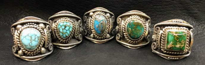 ナバホ族Delbert Gordon ターコイズリング祭り | インディアン