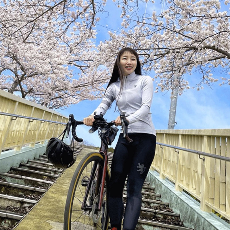 KAPELMUUR（カペルミュール）UVカット長袖ジャージ ホワイトデニム