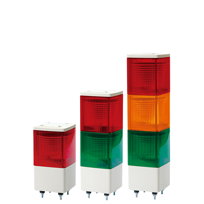 SJL, □95×95,四角積層式警光灯/表示灯、大型積層式キュービック表示灯