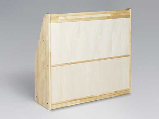 木のおもちゃ カルテット / 【国産木製家具】ブックスタンド<収納付