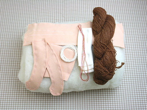 ウォルドルフ人形 B体 カーリーヘアーの女の子 ウォルドルフ人形B体