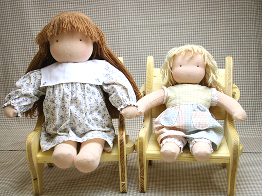 木のおもちゃ カルテット / ウォルドルフ人形B体 縫製済｜スウェーデン