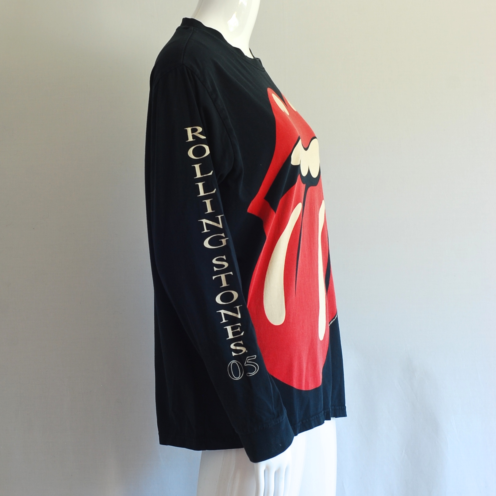 Rolling Stones A Bigger Bang 05-06 Long Sleeve Tongue & Text T