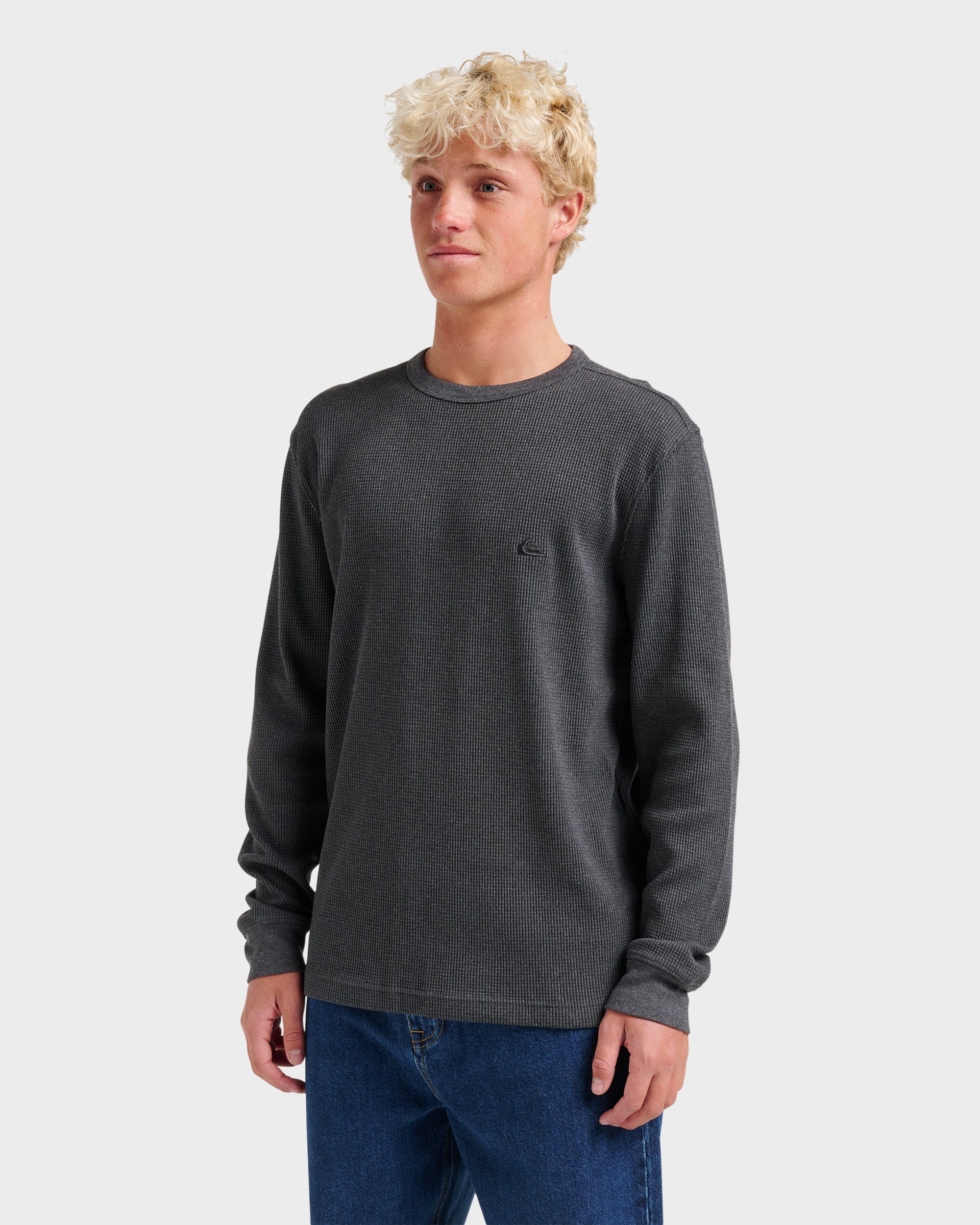Nelson Long Sleeve Thermal Top - Black | Quiksilver