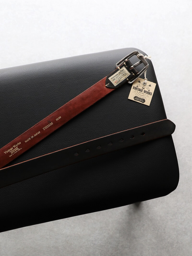 Vintage Works ヴィンテージワークス Leather belt 7Hole レザーベルト