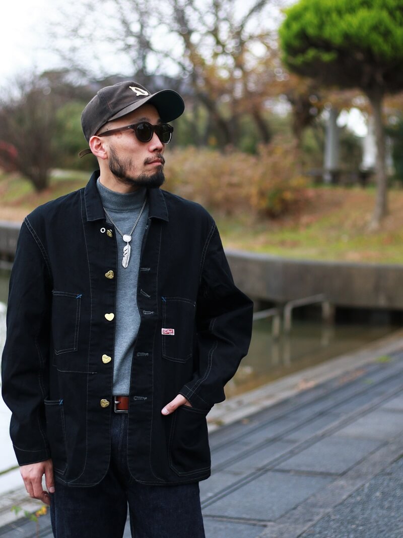 TCB jeans TCBジーンズ Cathartt Chore Coat Black/Black キャット