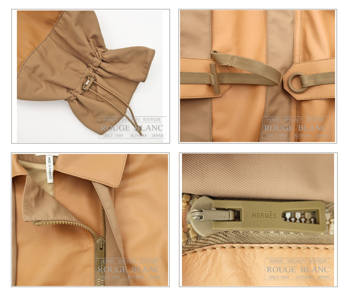 エルメス 2023 S/S レザートレンチコート ブラウン #34 タグ付 【新品