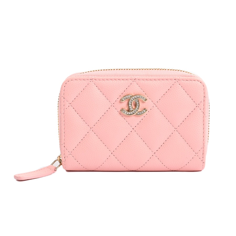 クラシックジップコインパース(約W10.5xH7.5cm(実寸) ライトピンク