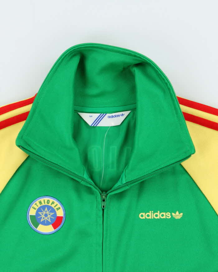 Vintage Y2K 00s Adidas Originals Ethiopia Two-Tone Zip Up Track