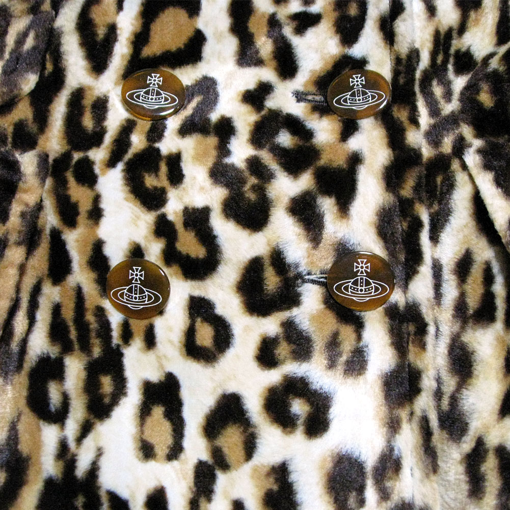 Vivienne Westwood RED RABEL Leopard Faux Fur Coat ヴィヴィアン