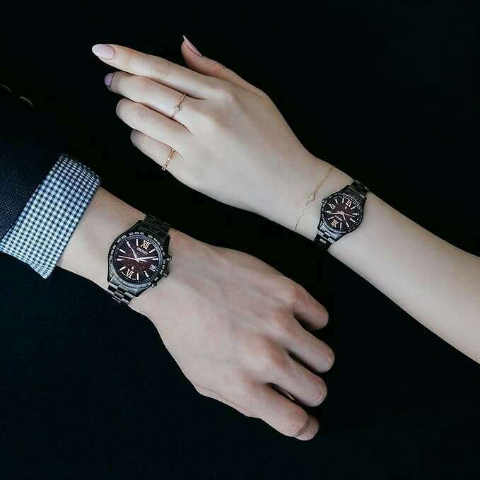 SEIKO LUKIA ESSENTIAL COLLECTION PAIR LIMITED MODEL BLACK & PURPLE