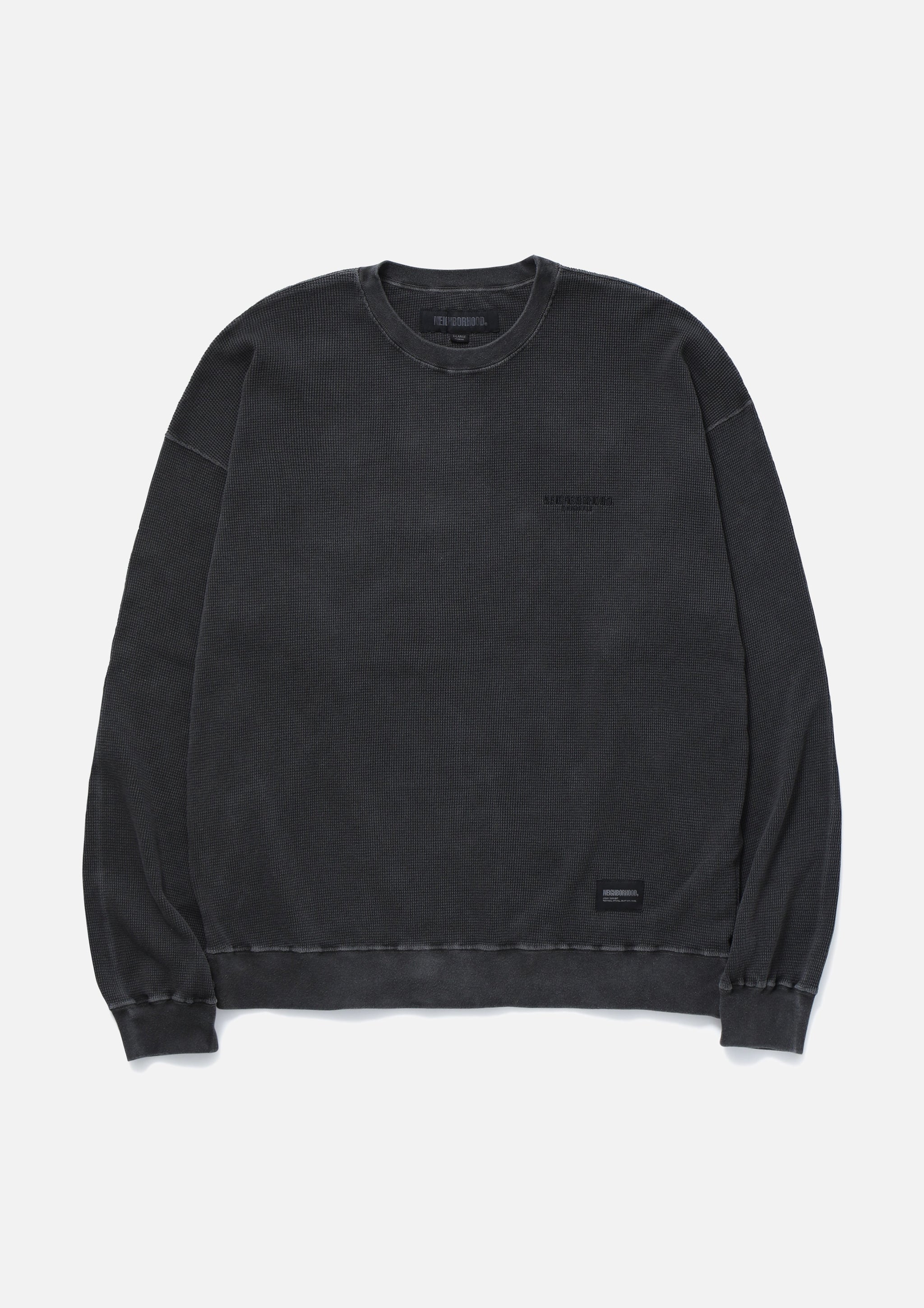 PIGMENT DYED WAFFLE FABRIC CREWNECK LS – Roots Bonds ONLINE STORE