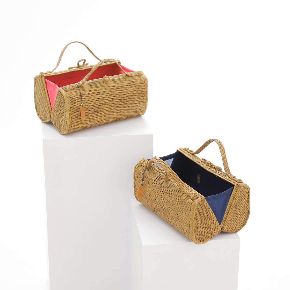 俵型二つ折れLサイズ (NAB617) Rosily(ロージリー) バリ島 アタかご