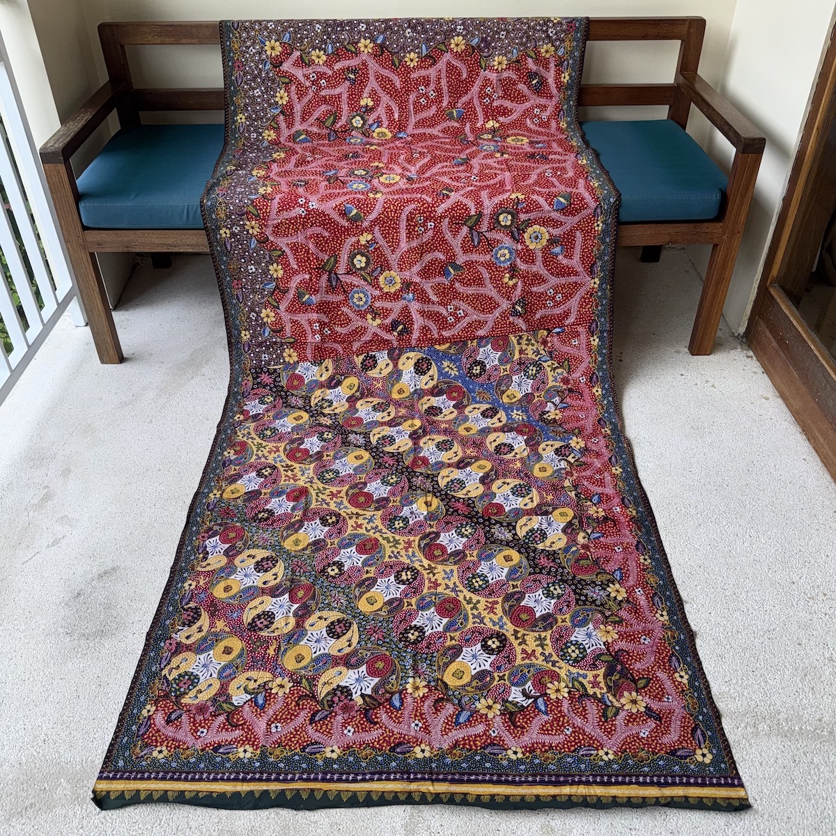 バティック（ジャワ更紗・プリント・綿100%） (NRA941-18) Rosily