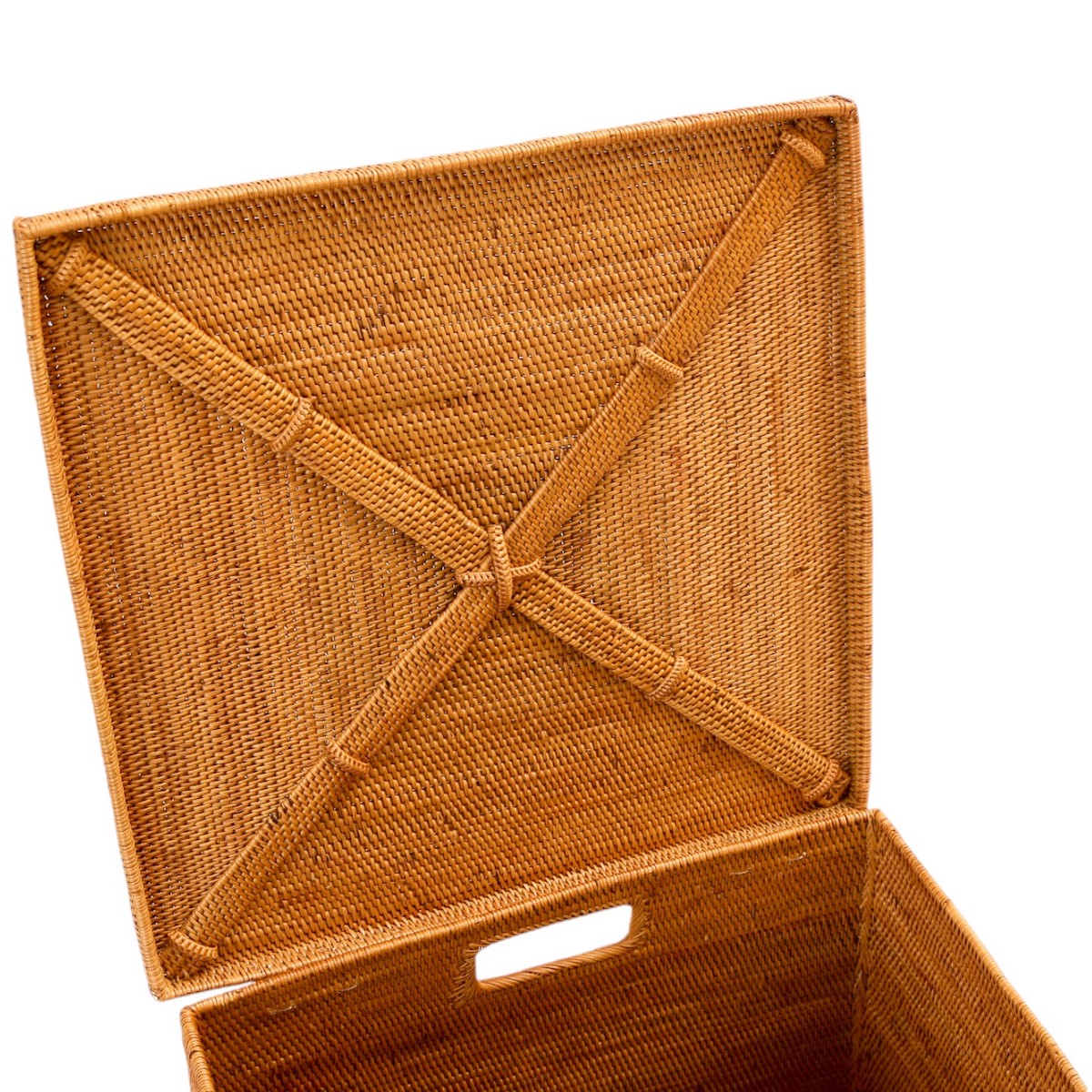 リビングボックス四角蓋付き (BOX398) Rosily(ロージリー) バリ島 アタ