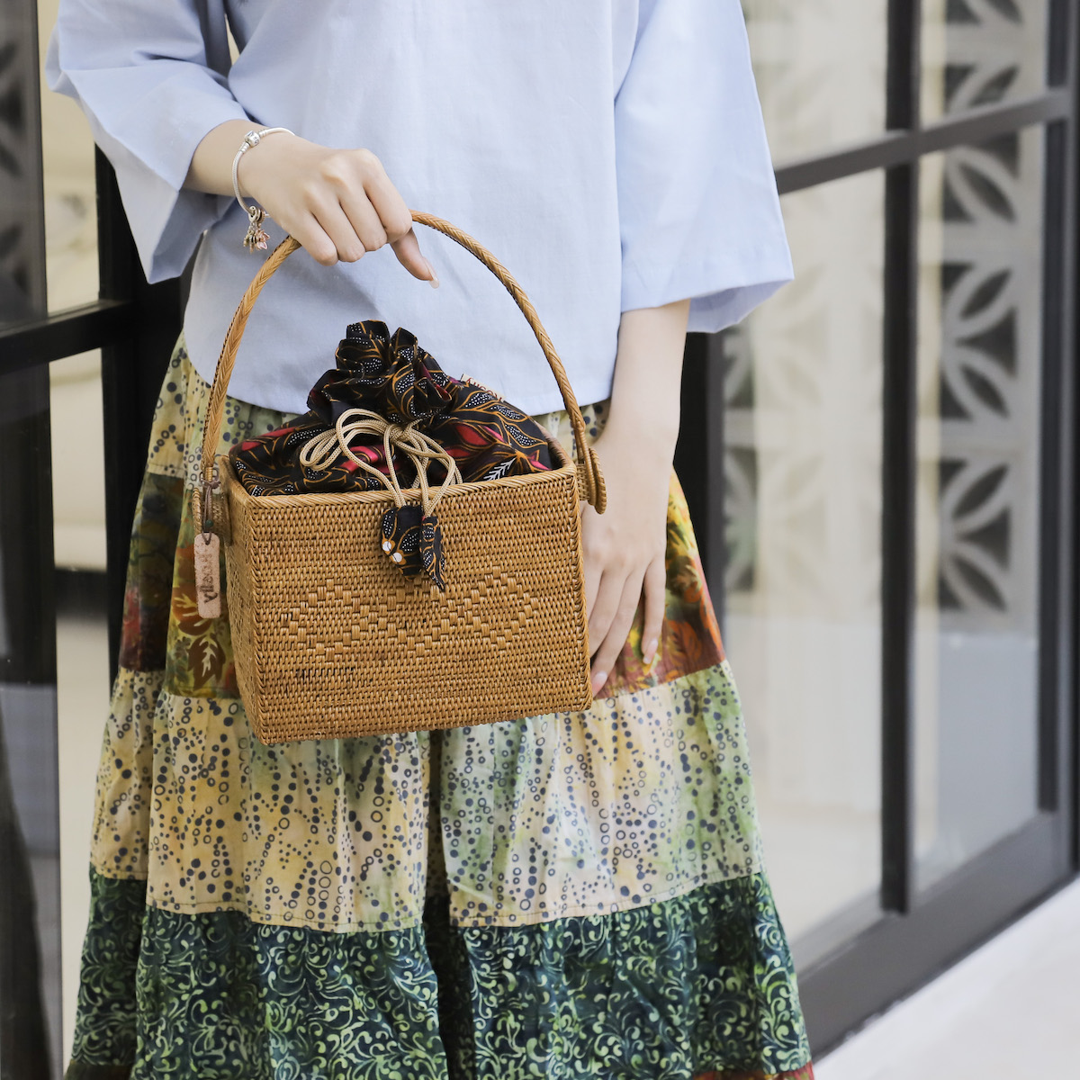 茶籠ちゃかご (PNC169) Rosily(ロージリー) バリ島 アタバスケット