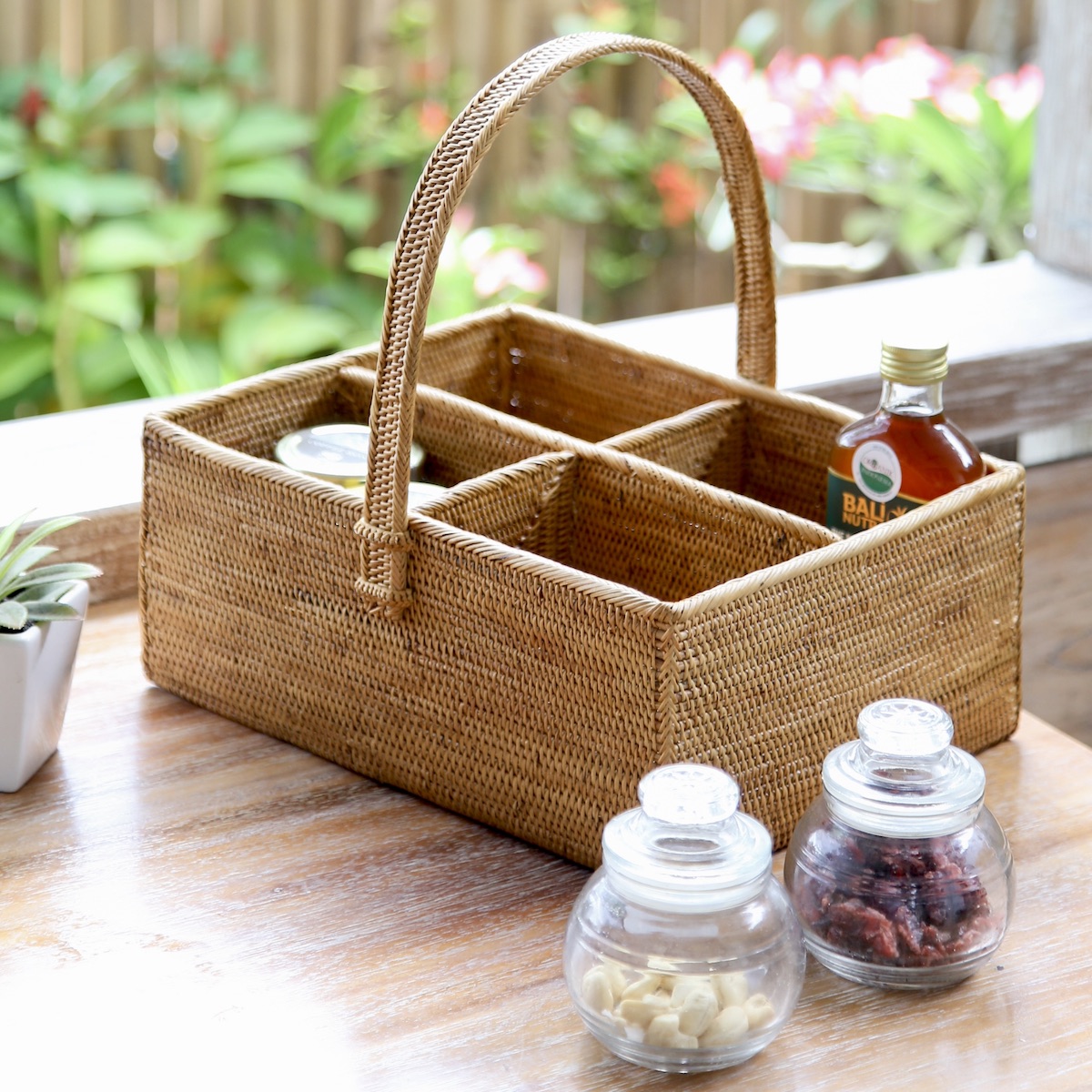 リモコン立て4枠持手Lサイズ (RCB285) Rosily(ロージリー) バリ島