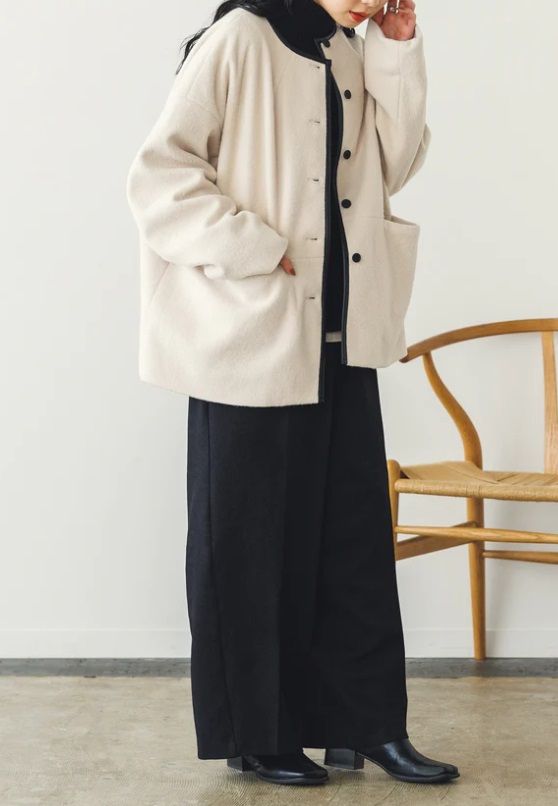 Hunch - シャギーコクーンブルゾン アイボリー | ravii ONLINE STORE