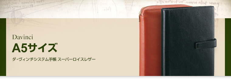 ダ・ヴィンチ システム手帳：Davinci：A5サイズ