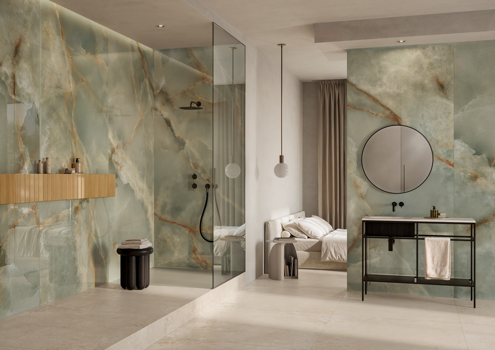 ベージュのポーセレンストーンウェア仕上げ：スタイルと明るさ | Ragno