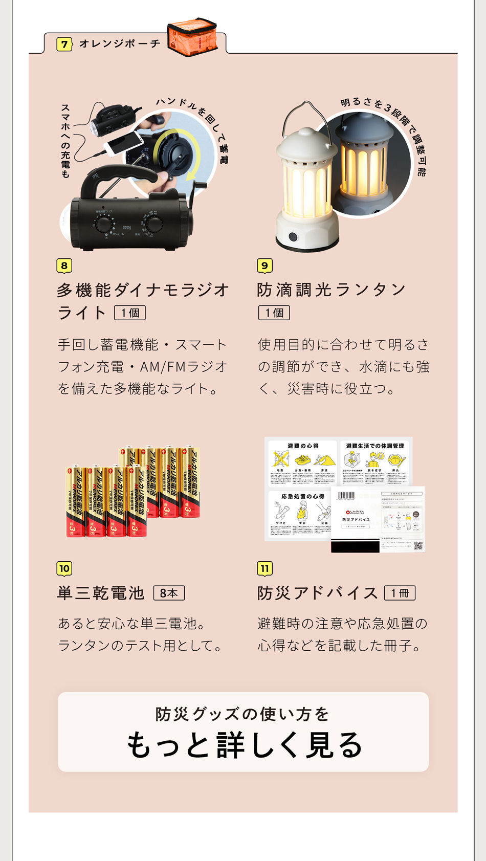 防災セット SHELTER（シェルター） プレミアム 2人用 LA・PITA 安心の備え