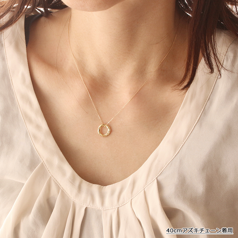 楽天市場】18金 ペンダントトップ K18 サークル 円 レディース