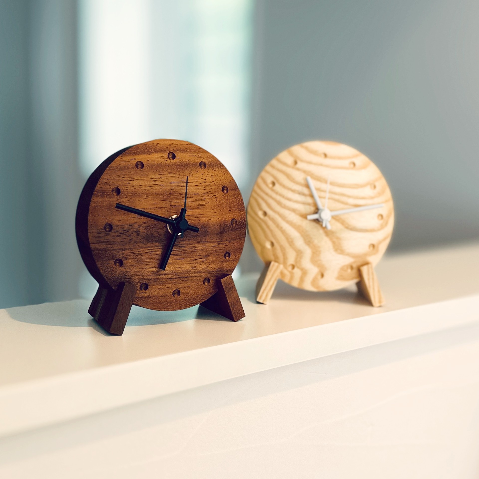 楽天市場】置時計 【テーブルクロック】 木製 時計 卓上時計 静音