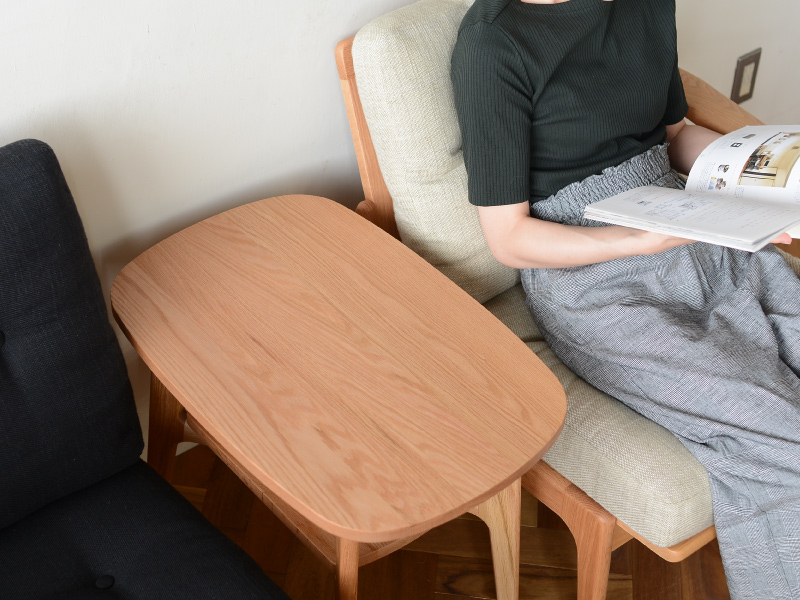 楽天市場】マルニ60+ サイドテーブル40 オーク : 生成りな暮らしのご