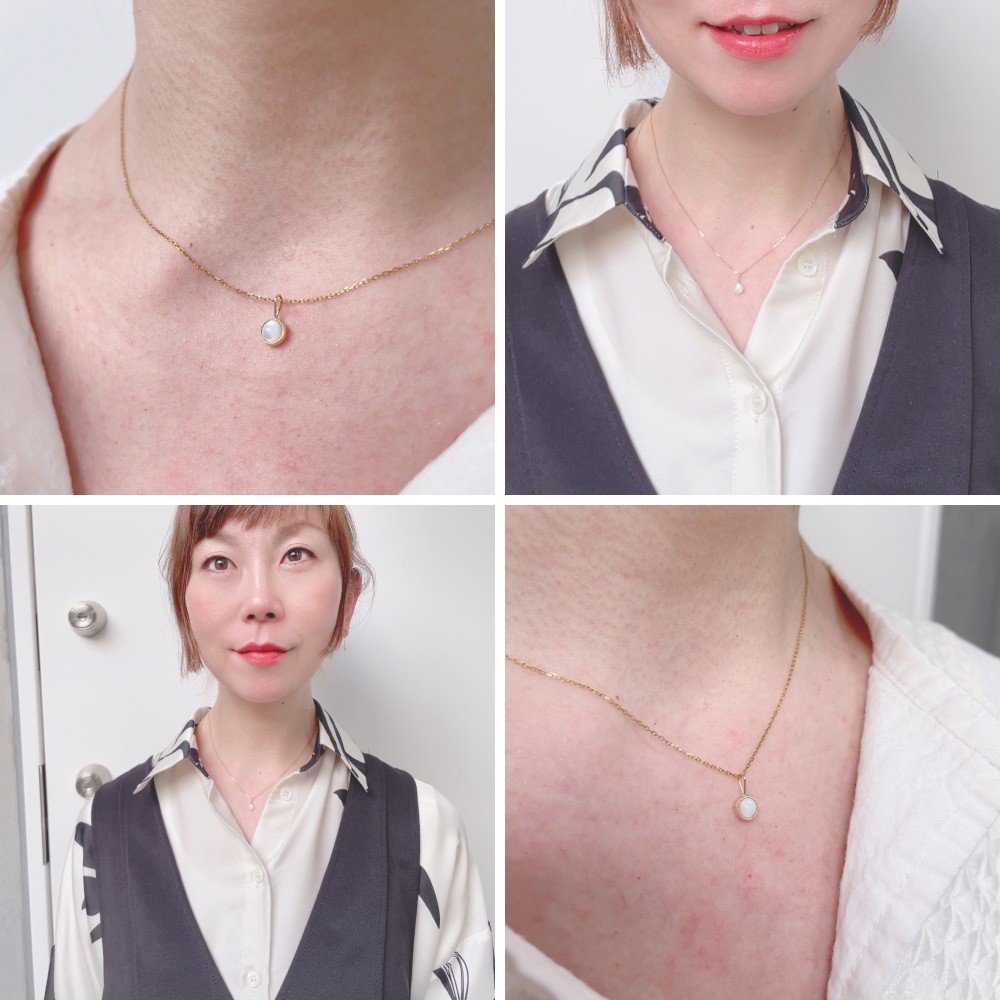 楽天市場】【日本製 18金 華奢ペンダントトップ】白蝶貝