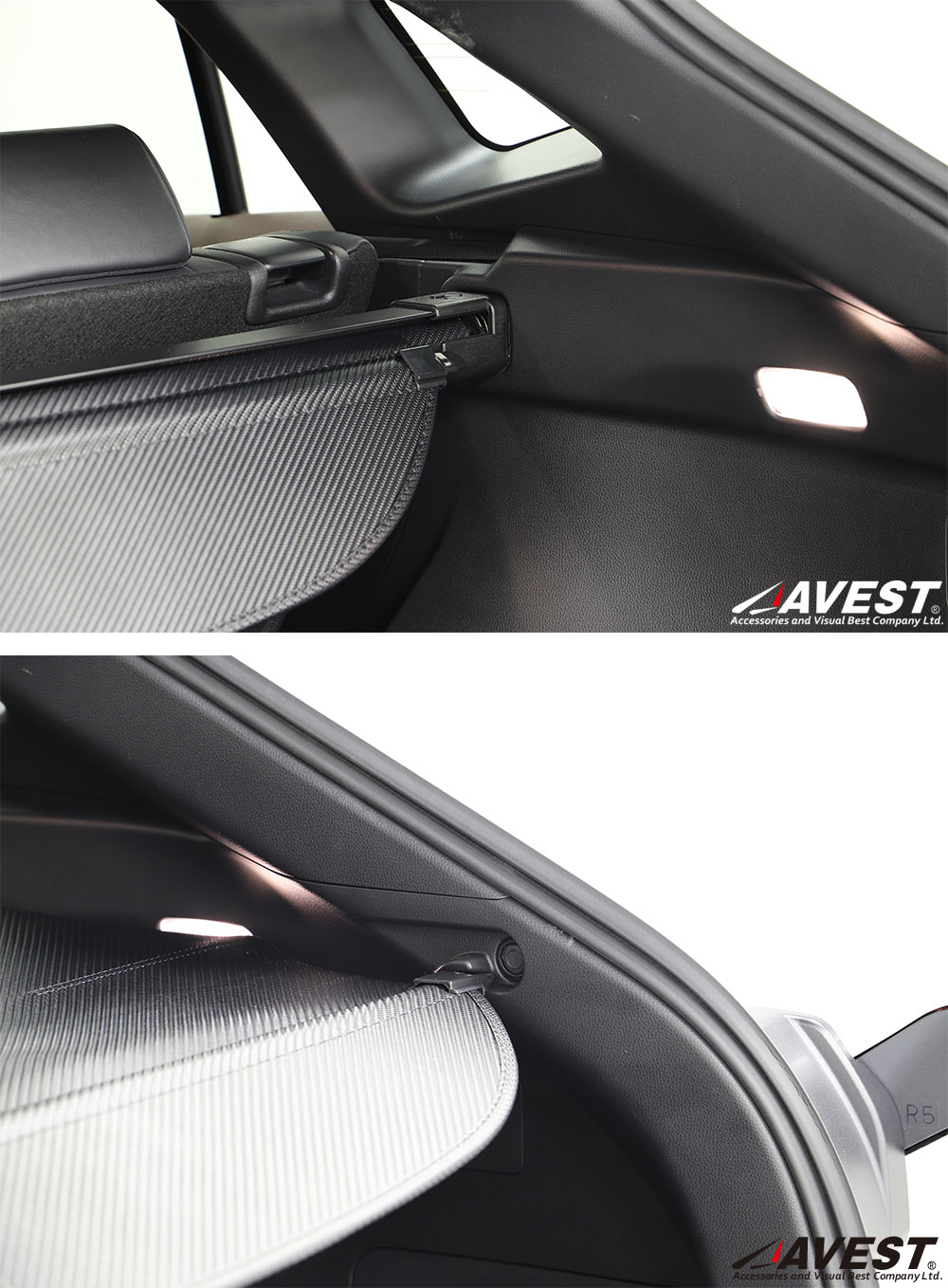 楽天市場】ハリアー80系 トノカバー ブラック カーボン トランク用