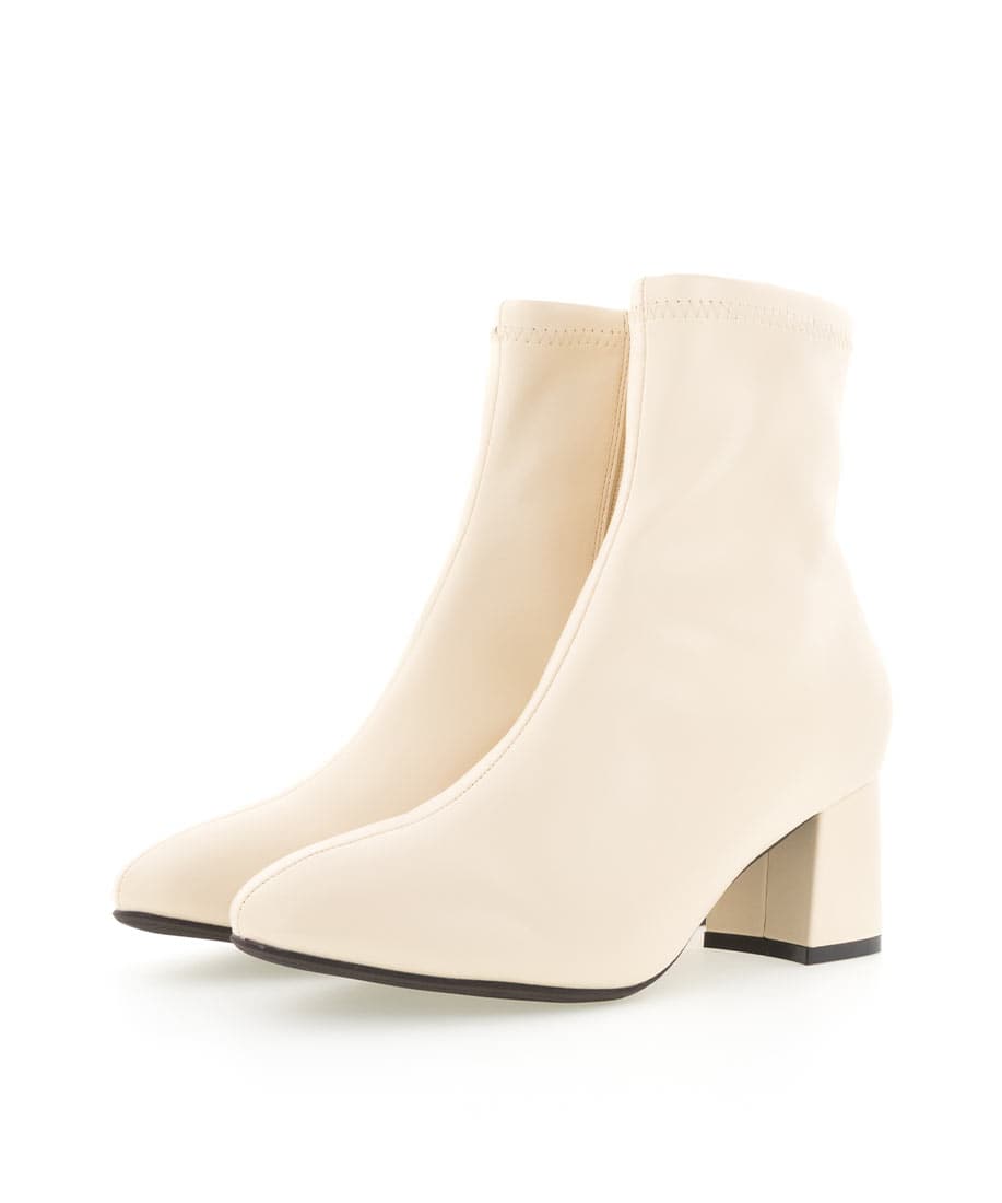 ソフトストレッチチャンキーヒールショートブーツRANDA公式サイト