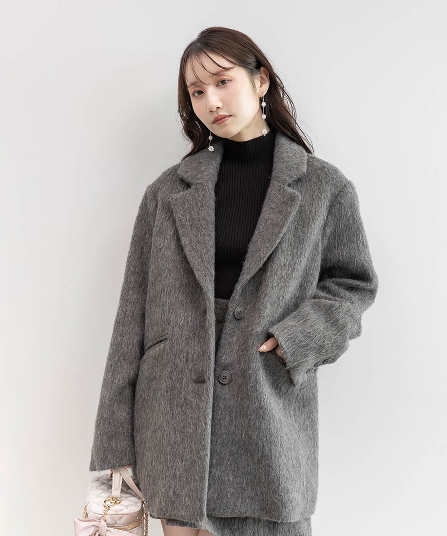 SALE】ウールライクシャギーテーラードジャケットRANDA公式サイト