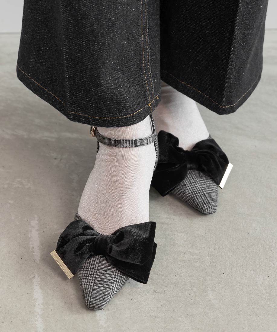 SALE】ベロアリボンストラップパンプスRANDA公式サイト