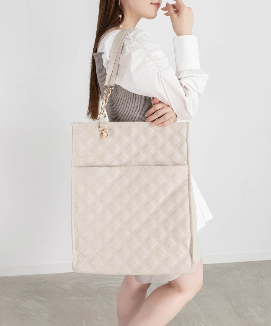 A4対応】チェーンショルダーキルティングトートバッグRANDA公式サイト