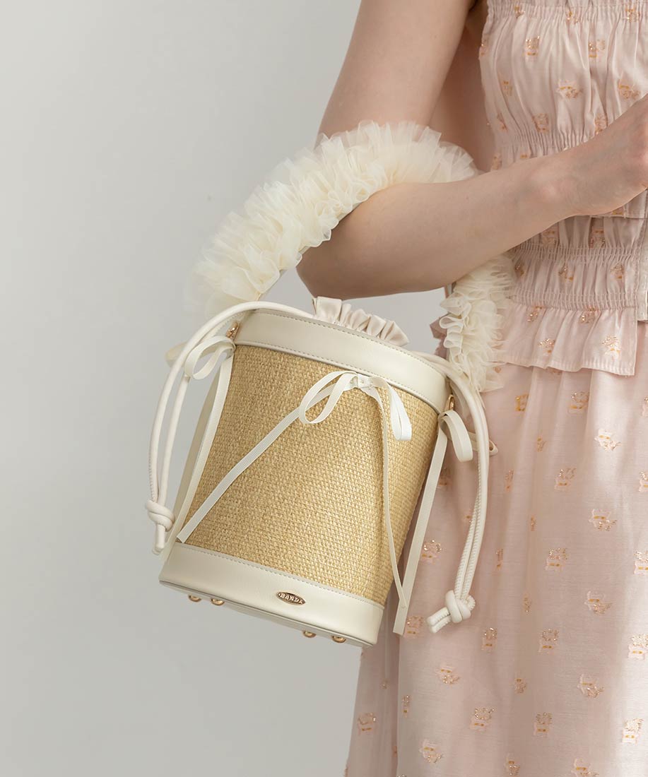 2WAYチュールフリルハンドルカゴバッグRANDA公式サイト