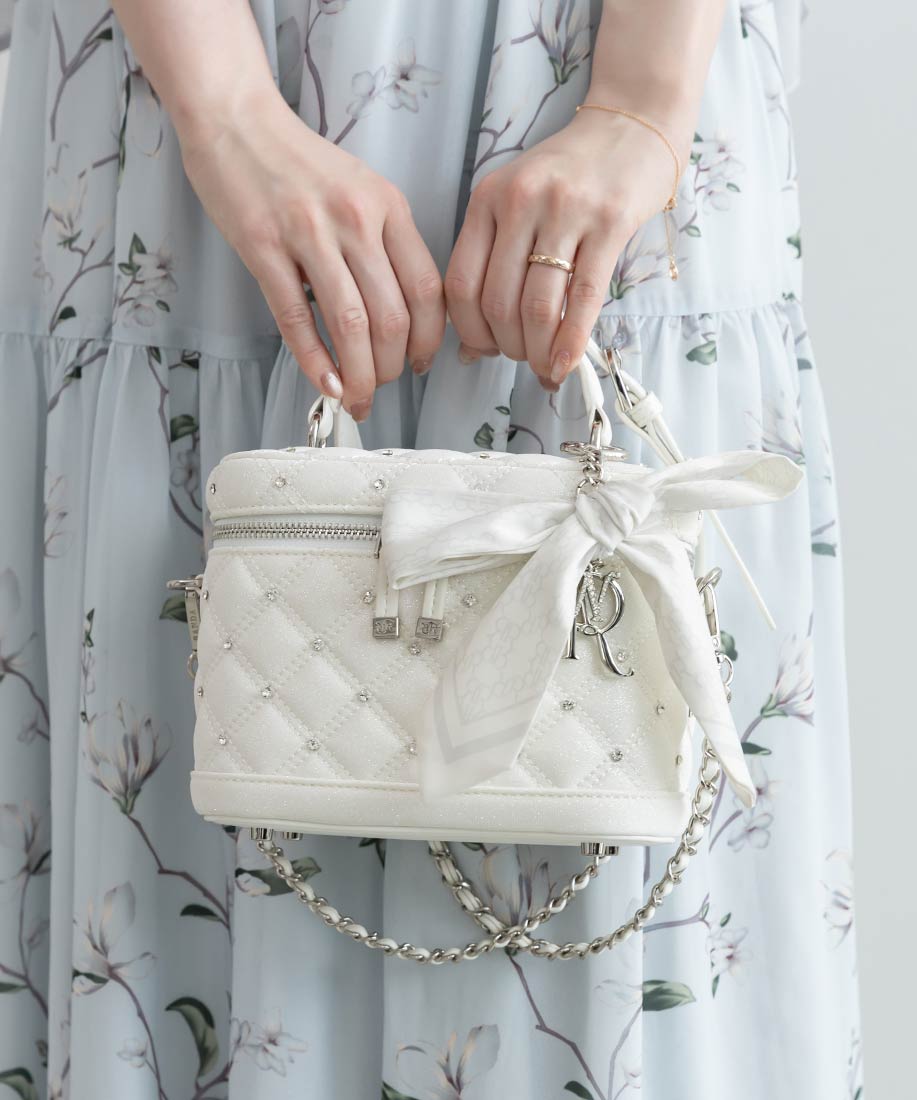 2WAY リボンチャームキルティングバニティバッグRANDA公式サイト