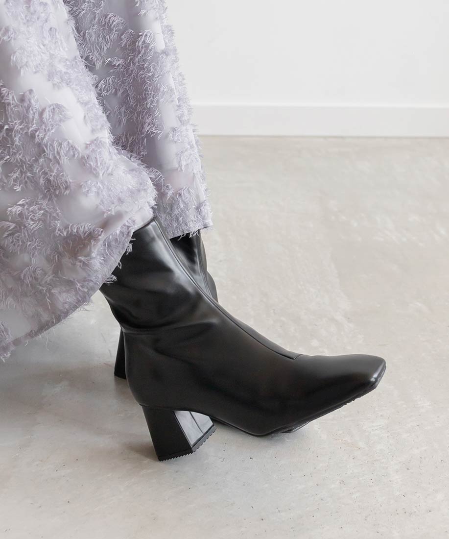 晴雨兼用 スクエアトゥチャンキーヒールブーツRANDA公式サイト