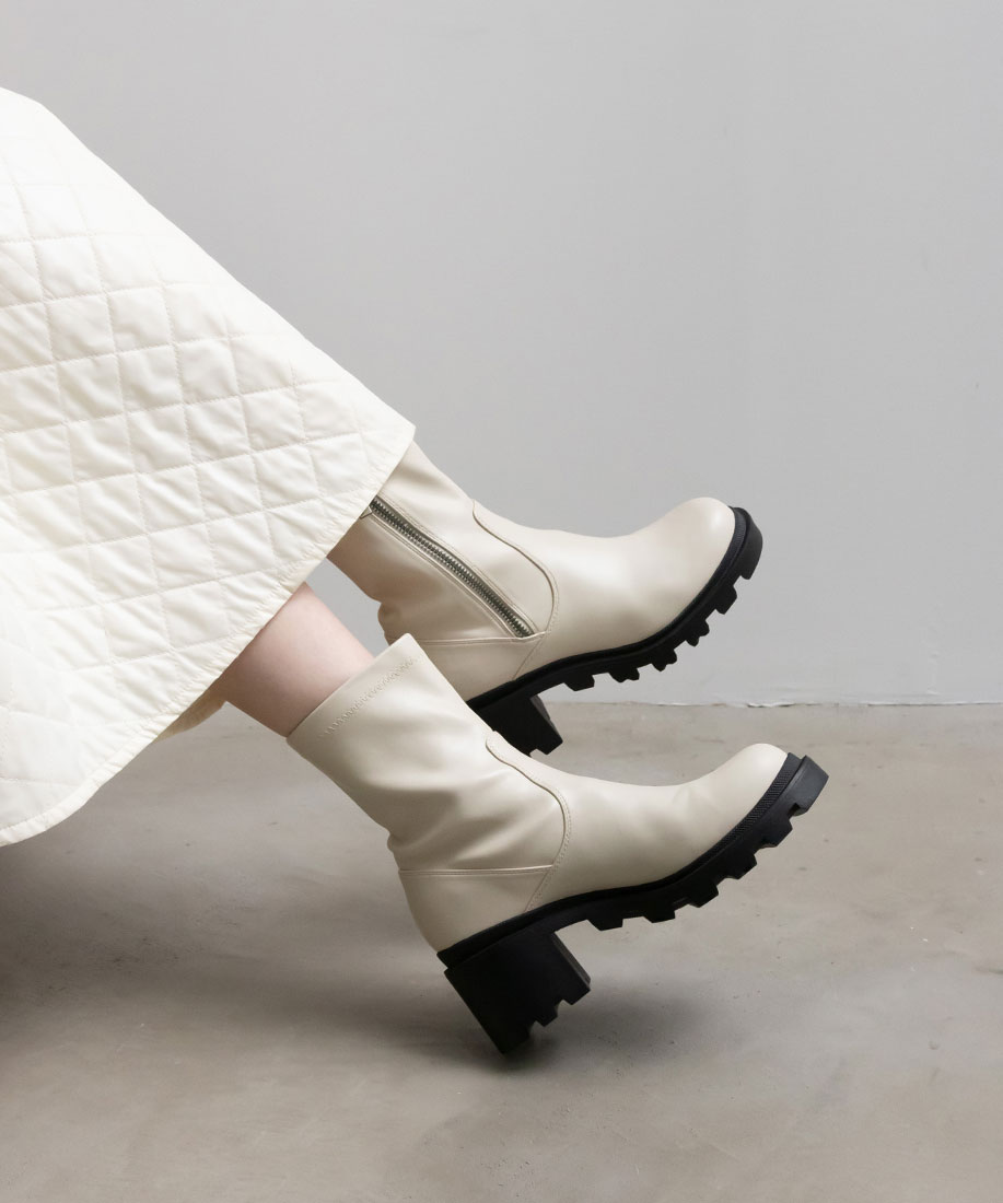 SALE】ストレッチ ボリュームソールショートブーツRANDA公式サイト