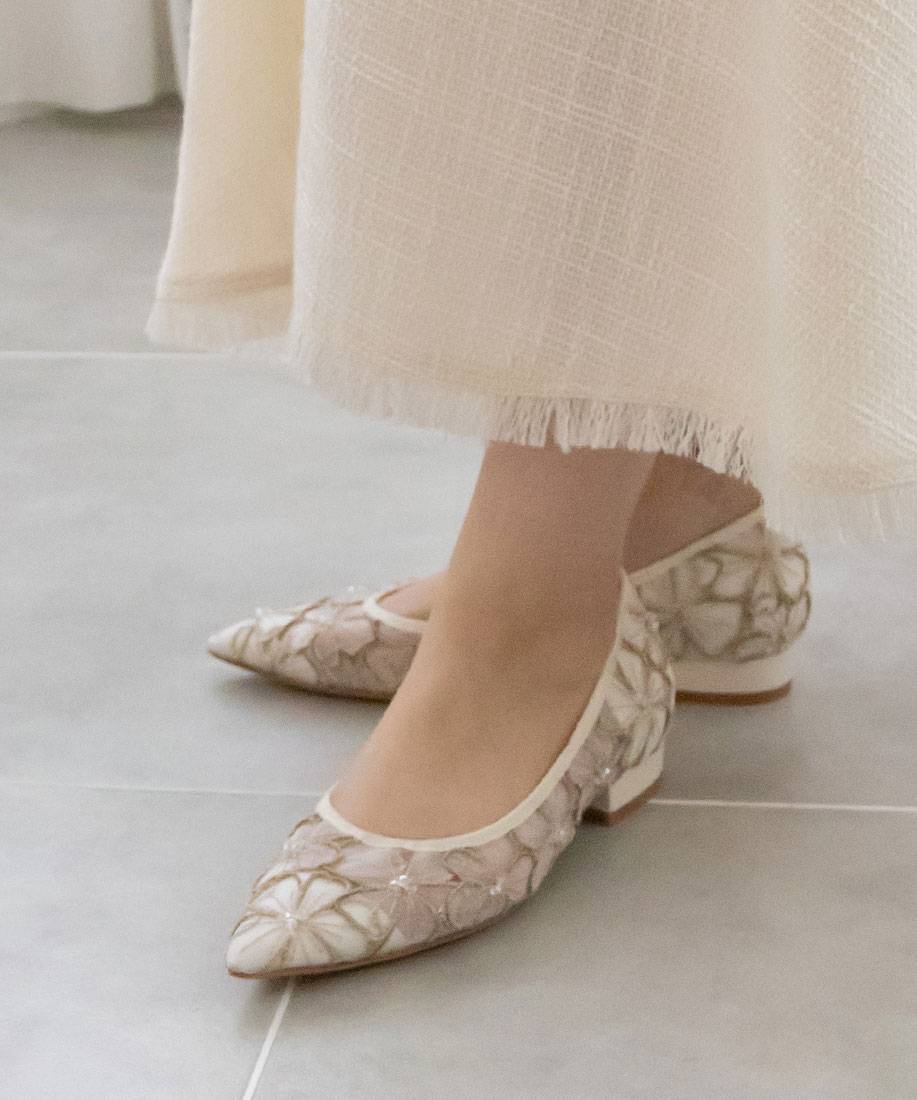 SALE】シアーフラワーフラットパンプスRANDA公式サイト