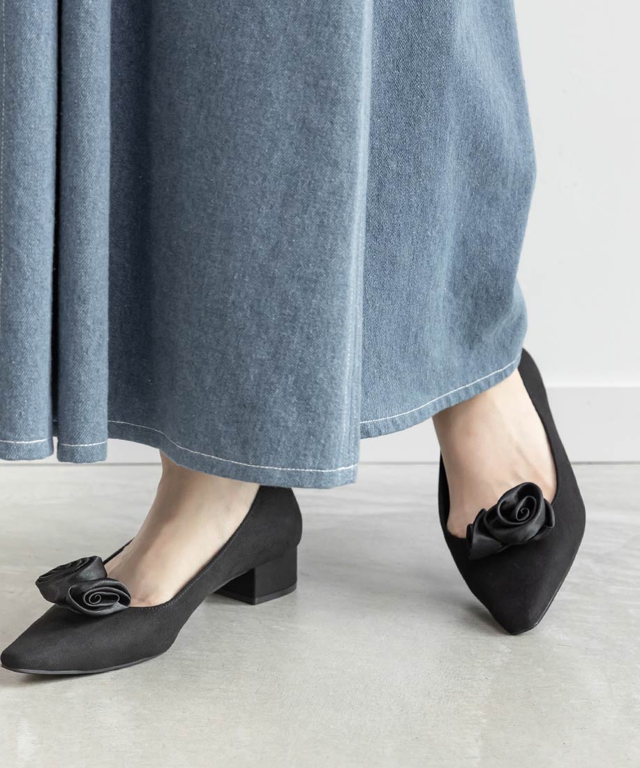 SALE】2WAY ローズモチーフフラットパンプスRANDA公式サイト